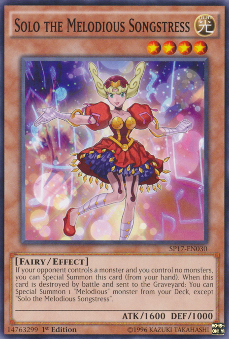 Solo the Melodious Songstress [SP17-EN030] Common | Jomio and Rueliete's Cards and Comics