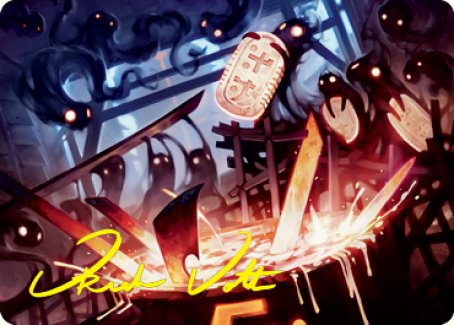 Smoke Spirits' Aid Art Card (Gold-Stamped Signature) [Kamigawa: Neon Dynasty Art Series] | Jomio and Rueliete's Cards and Comics