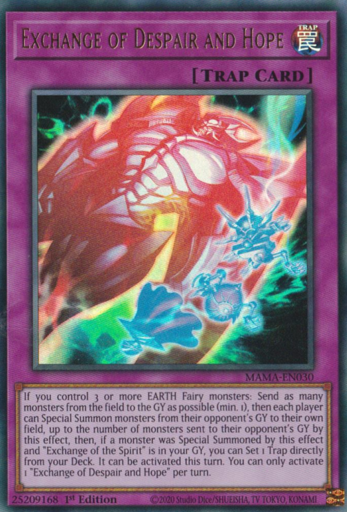 Exchange of Despair and Hope [MAMA-EN030] Ultra Rare | Jomio and Rueliete's Cards and Comics