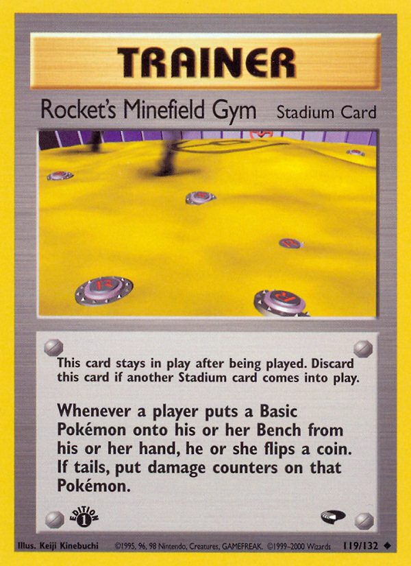 Rocket's Minefield Gym (119/132) [Gym Challenge 1st Edition] | Jomio and Rueliete's Cards and Comics