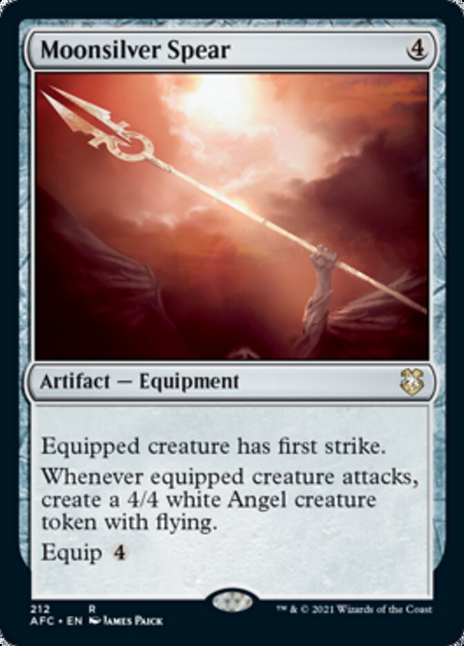 Moonsilver Spear [Dungeons & Dragons: Adventures in the Forgotten Realms Commander] | Jomio and Rueliete's Cards and Comics
