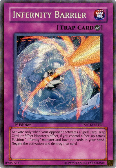 Infernity Barrier [TSHD-EN089] Secret Rare | Jomio and Rueliete's Cards and Comics