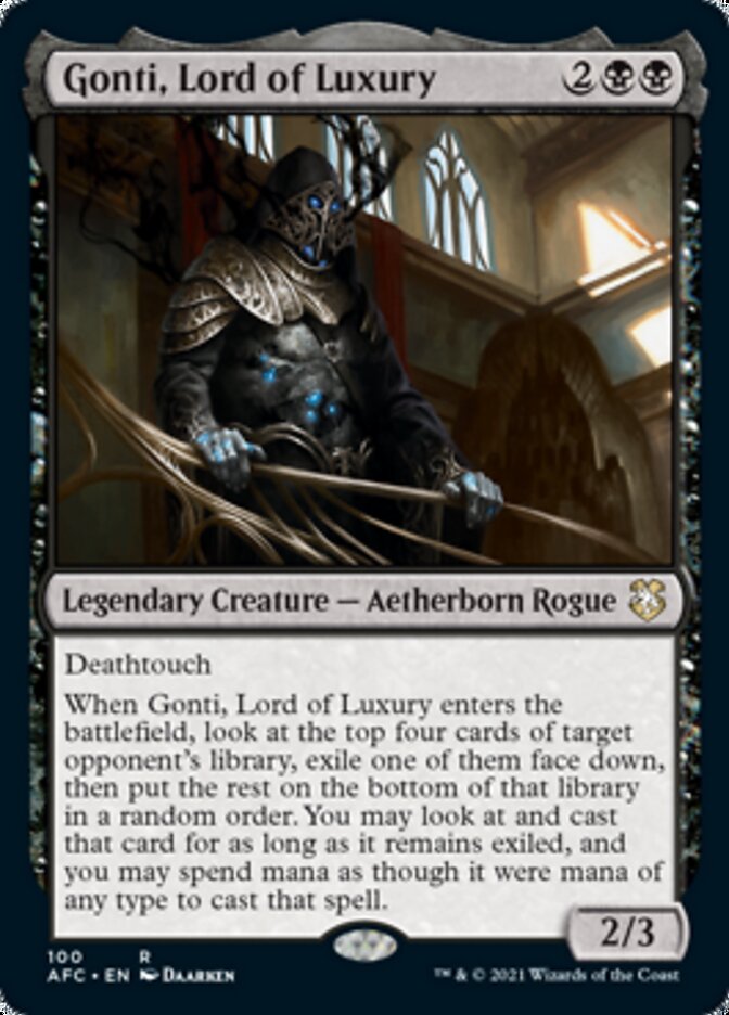 Gonti, Lord of Luxury [Dungeons & Dragons: Adventures in the Forgotten Realms Commander] | Jomio and Rueliete's Cards and Comics