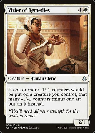 Vizier of Remedies [Amonkhet] | Jomio and Rueliete's Cards and Comics