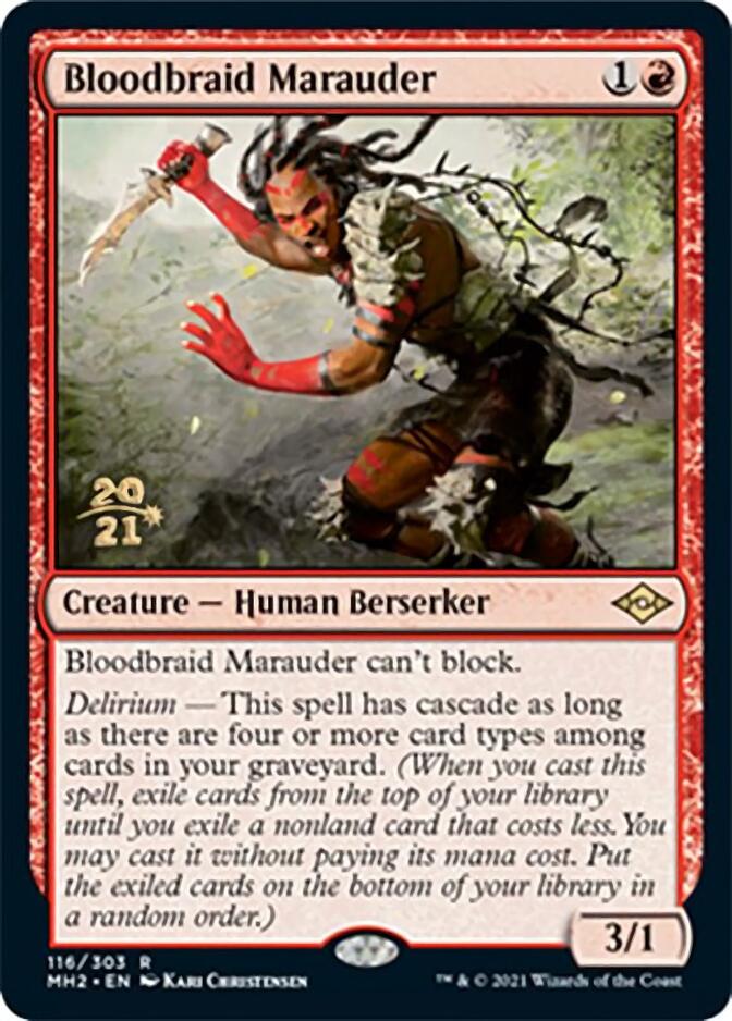 Bloodbraid Marauder [Modern Horizons 2 Prerelease Promos] | Jomio and Rueliete's Cards and Comics