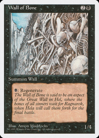 Wall of Bone [Fourth Edition] | Jomio and Rueliete's Cards and Comics