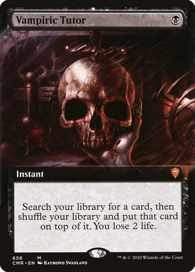 Vampiric Tutor (Extended Art) [Commander Legends] | Jomio and Rueliete's Cards and Comics