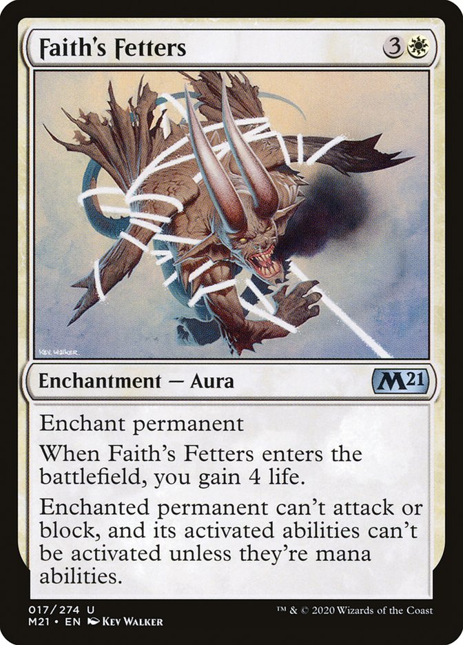 Faith's Fetters [Core Set 2021] | Jomio and Rueliete's Cards and Comics