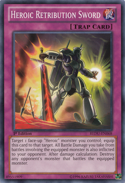 Heroic Retribution Sword [REDU-EN068] Common | Jomio and Rueliete's Cards and Comics