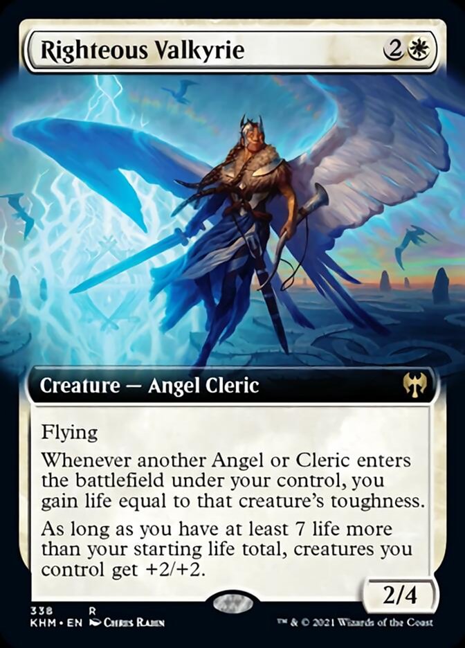 Righteous Valkyrie (Extended Art) [Kaldheim] | Jomio and Rueliete's Cards and Comics