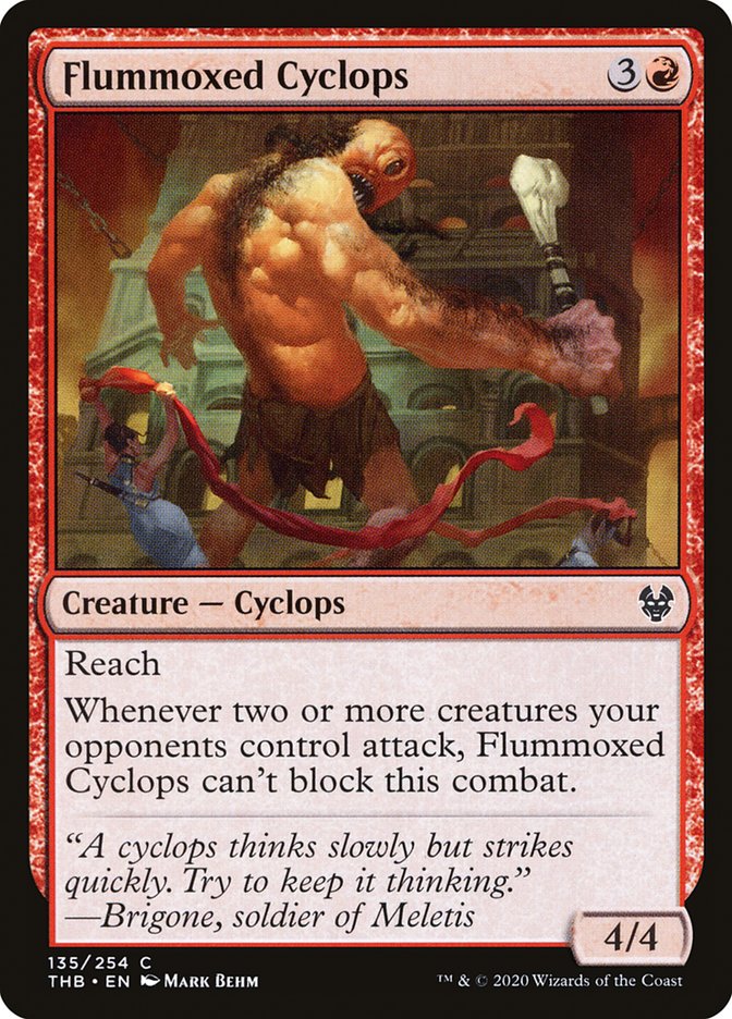 Flummoxed Cyclops [Theros Beyond Death] | Jomio and Rueliete's Cards and Comics