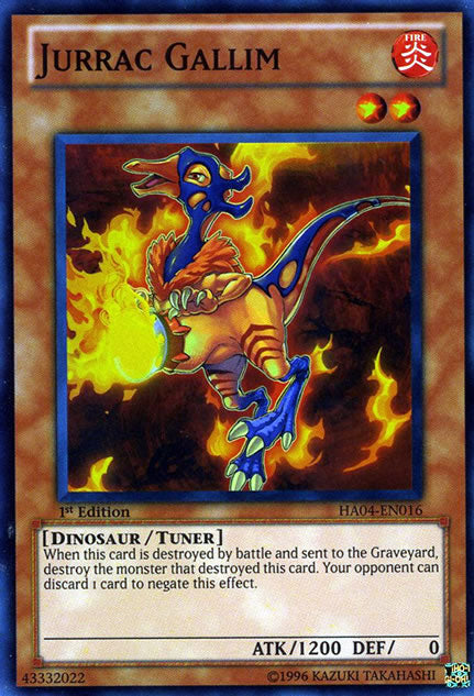 Jurrac Gallim [HA04-EN016] Super Rare | Jomio and Rueliete's Cards and Comics