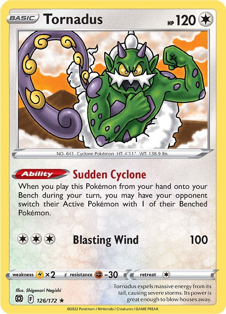 Tornadus (126/172) [Sword & Shield: Brilliant Stars] | Jomio and Rueliete's Cards and Comics