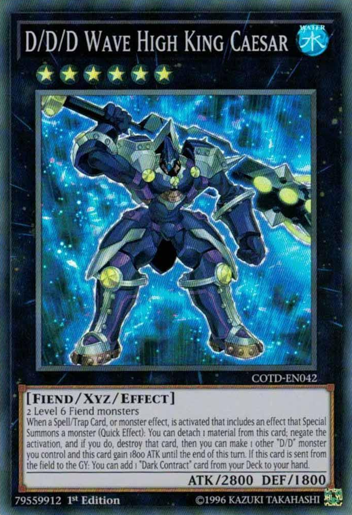 D/D/D Wave High King Caesar [COTD-EN042] Super Rare | Jomio and Rueliete's Cards and Comics
