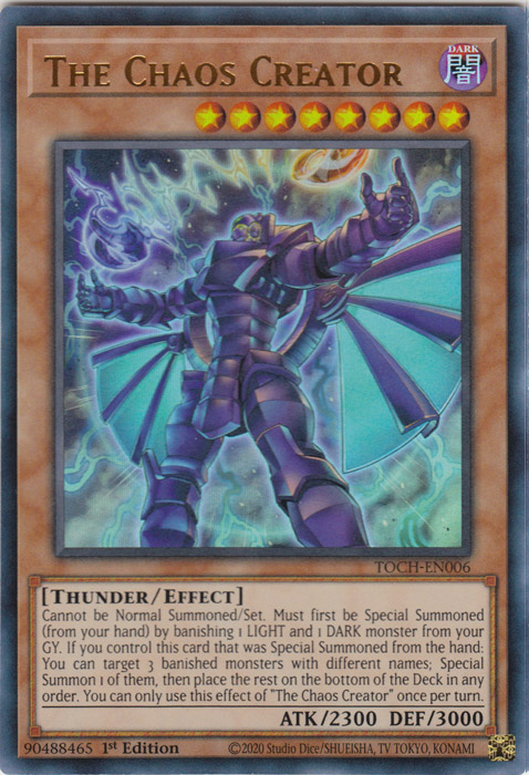 The Chaos Creator [TOCH-EN006] Ultra Rare | Jomio and Rueliete's Cards and Comics