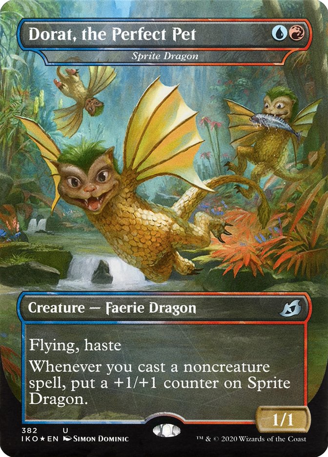 Sprite Dragon - Dorat, the Perfect Pet (Godzilla Series) [Ikoria: Lair of Behemoths] | Jomio and Rueliete's Cards and Comics