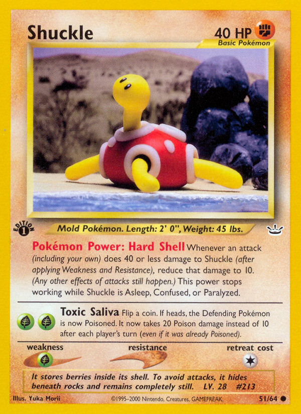 Shuckle (51/64) [Neo Revelation 1st Edition] | Jomio and Rueliete's Cards and Comics