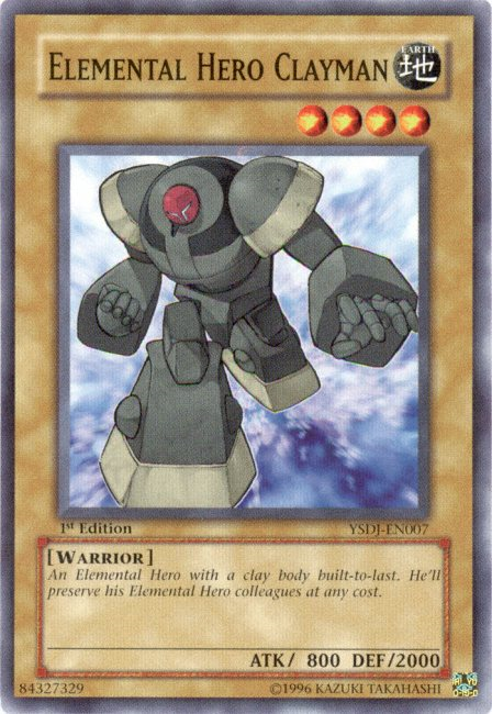 Elemental HERO Clayman [YSDJ-EN007] Common | Jomio and Rueliete's Cards and Comics