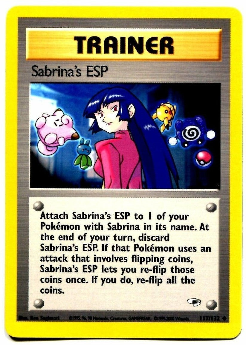 Sabrina's ESP (117/132) [Gym Heroes Unlimited] | Jomio and Rueliete's Cards and Comics