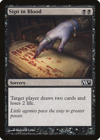 Sign in Blood [Magic 2011] | Jomio and Rueliete's Cards and Comics