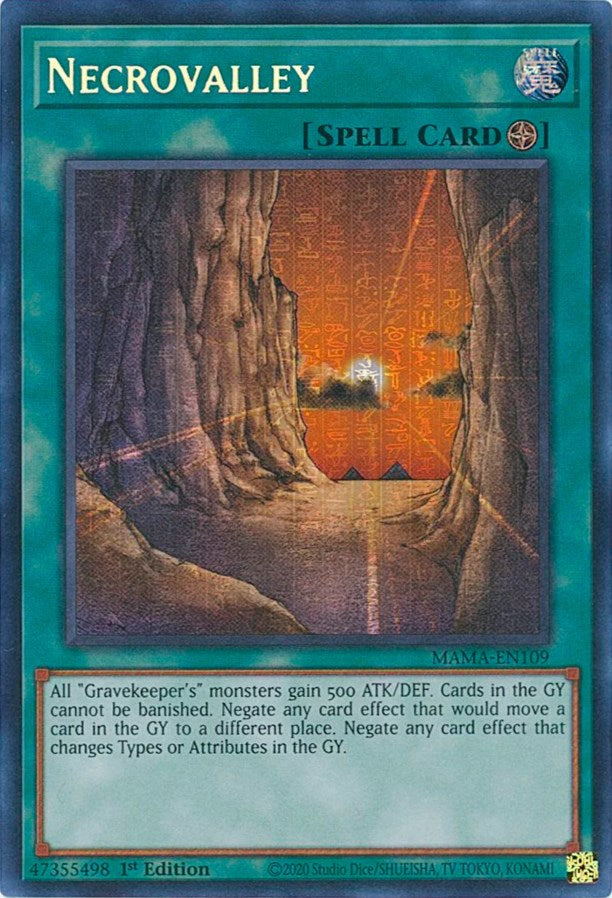 Necrovalley [MAMA-EN109] Secret Pharaoh's Rare | Jomio and Rueliete's Cards and Comics