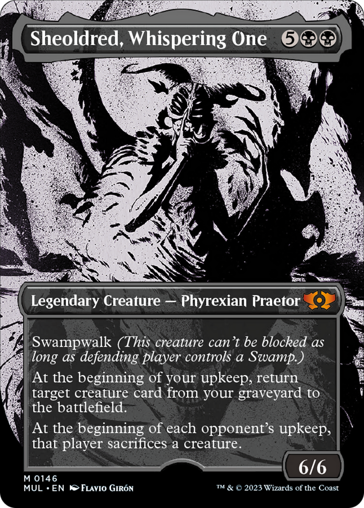 Sheoldred, Whispering One (Halo Foil) [Multiverse Legends] | Jomio and Rueliete's Cards and Comics