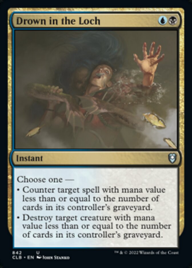 Drown in the Loch [Commander Legends: Battle for Baldur's Gate] | Jomio and Rueliete's Cards and Comics