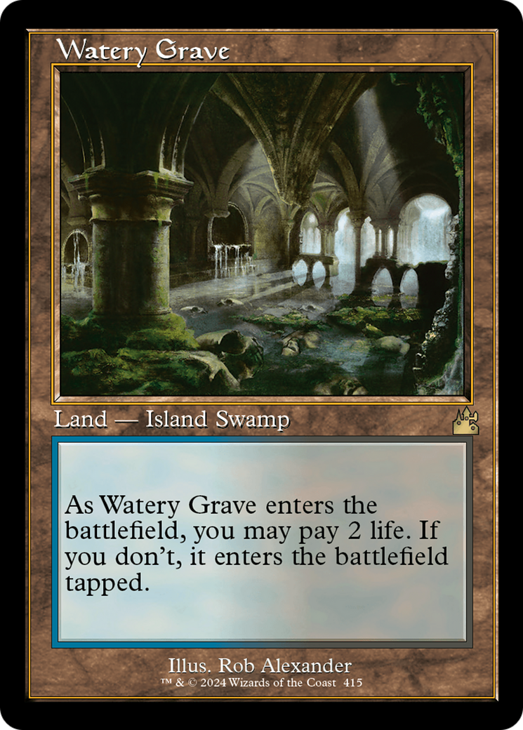 Watery Grave (Retro) [Ravnica Remastered] | Jomio and Rueliete's Cards and Comics