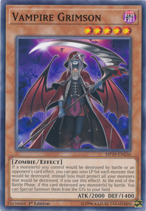 Vampire Grimson [MP19-EN236] Common | Jomio and Rueliete's Cards and Comics