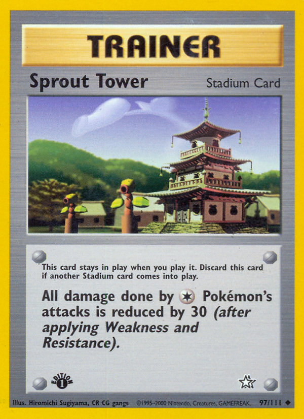 Sprout Tower (97/111) [Neo Genesis 1st Edition] | Jomio and Rueliete's Cards and Comics