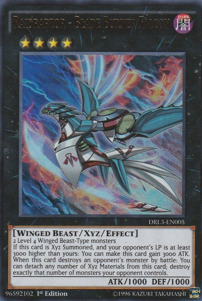 Raidraptor - Blade Burner Falcon [DRL3-EN005] Ultra Rare | Jomio and Rueliete's Cards and Comics