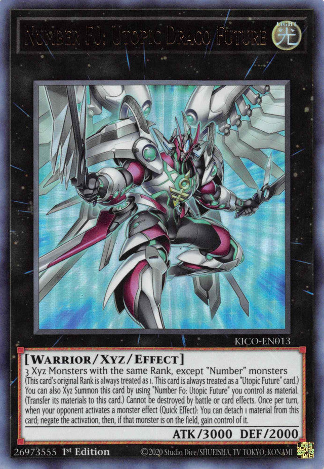 Number F0: Utopic Draco Future (Ultra Rare) [KICO-EN013] Ultra Rare | Jomio and Rueliete's Cards and Comics