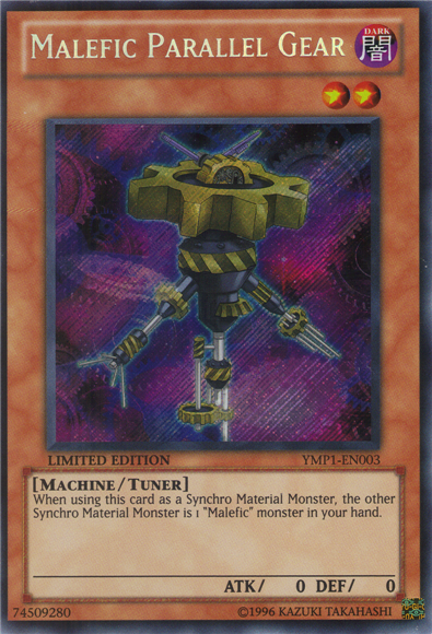 Malefic Parallel Gear [YMP1-EN003] Secret Rare | Jomio and Rueliete's Cards and Comics