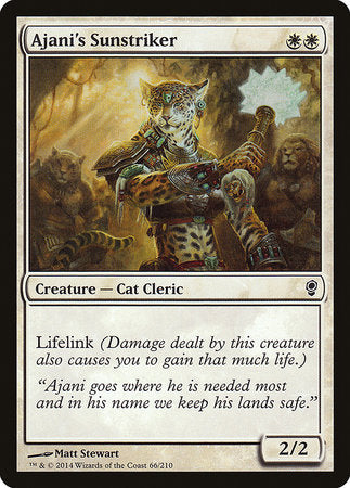 Ajani's Sunstriker [Conspiracy] | Jomio and Rueliete's Cards and Comics