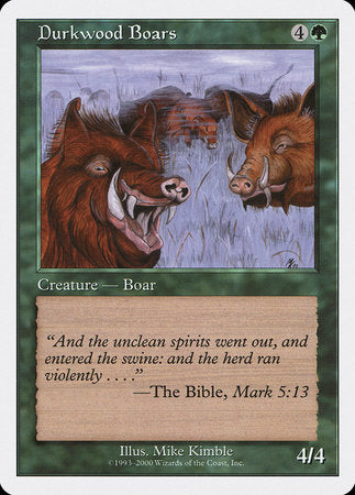 Durkwood Boars [Starter 2000] | Jomio and Rueliete's Cards and Comics