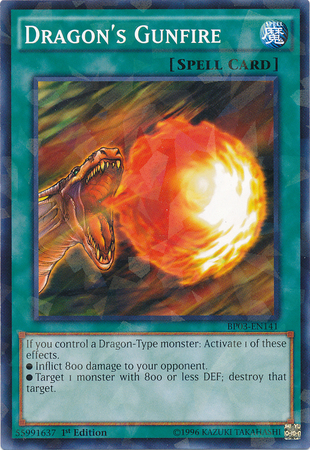 Dragon's Gunfire (Shatterfoil) [BP03-EN141] Common | Jomio and Rueliete's Cards and Comics