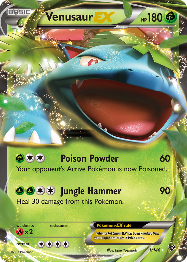Venusaur EX (1/146) [XY: Base Set] | Jomio and Rueliete's Cards and Comics