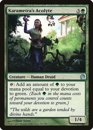 Karametra's Acolyte [Theros] | Jomio and Rueliete's Cards and Comics