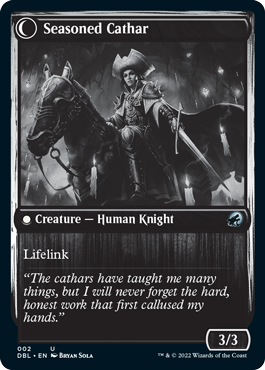 Ambitious Farmhand // Seasoned Cathar [Innistrad: Double Feature] | Jomio and Rueliete's Cards and Comics