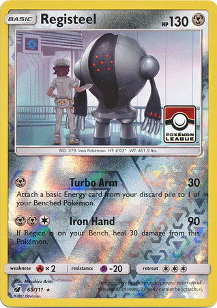Registeel (68/111) (League Promo) [Sun & Moon: Crimson Invasion] | Jomio and Rueliete's Cards and Comics
