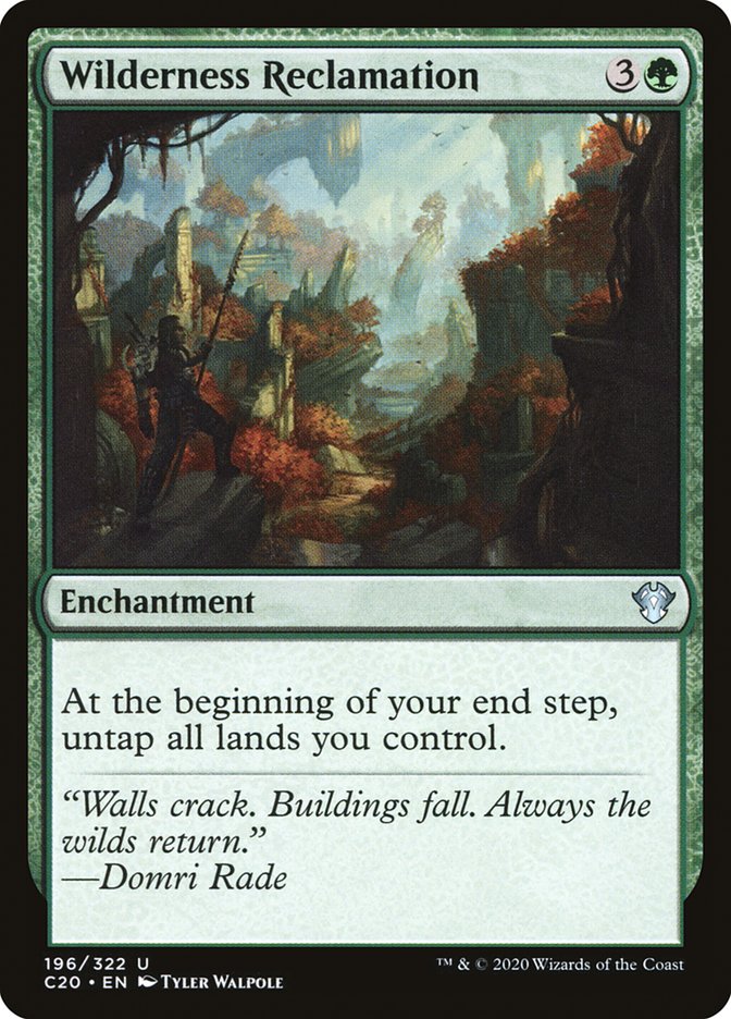 Wilderness Reclamation [Commander 2020] | Jomio and Rueliete's Cards and Comics