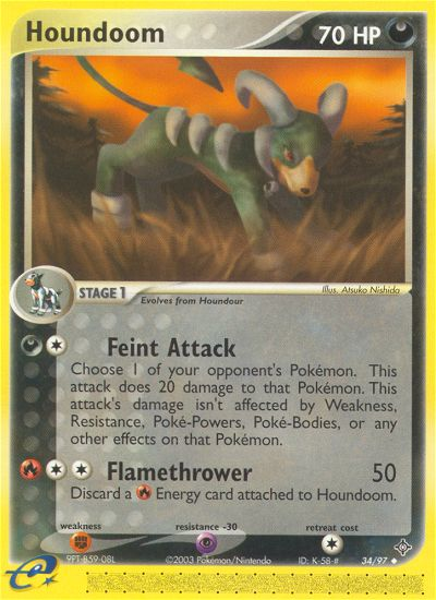 Houndoom (34/97) [EX: Dragon] | Jomio and Rueliete's Cards and Comics