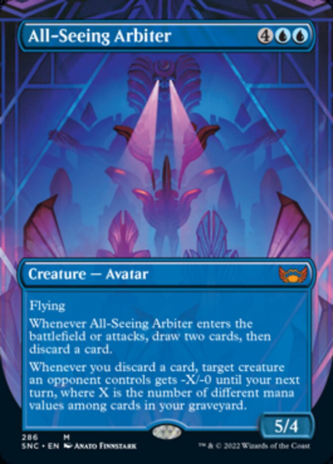 All-Seeing Arbiter (Borderless Alternate Art) [Streets of New Capenna] | Jomio and Rueliete's Cards and Comics