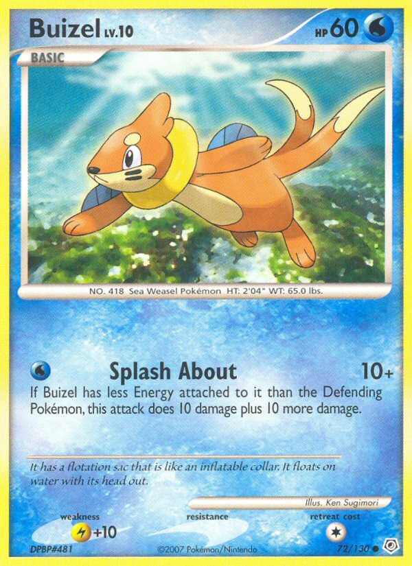 Buizel (72/130) [Diamond & Pearl: Base Set] | Jomio and Rueliete's Cards and Comics