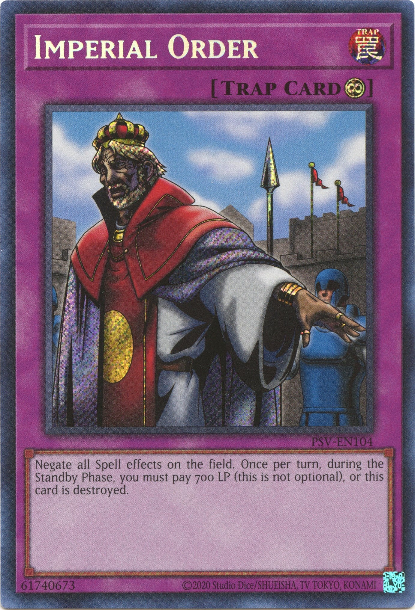 Imperial Order (25th Anniversary) [PSV-EN104] Secret Rare | Jomio and Rueliete's Cards and Comics