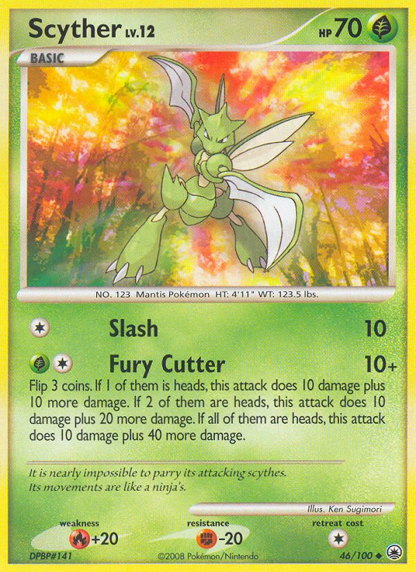 Scyther (46/100) [Diamond & Pearl: Majestic Dawn] | Jomio and Rueliete's Cards and Comics
