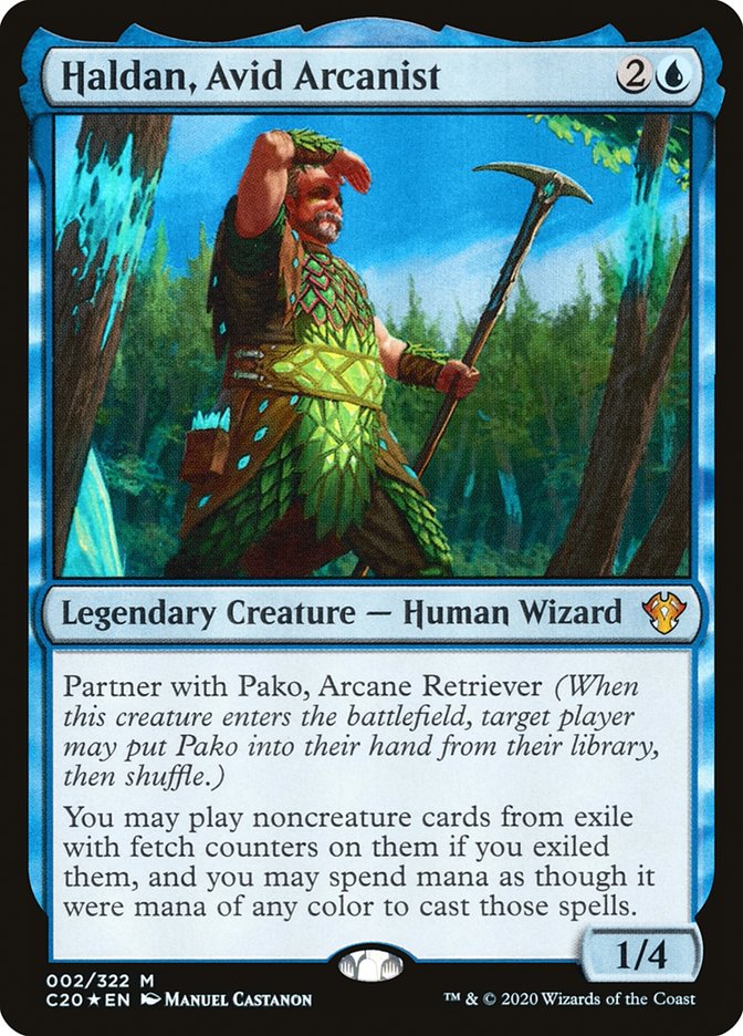 Haldan, Avid Arcanist [Commander 2020] | Jomio and Rueliete's Cards and Comics