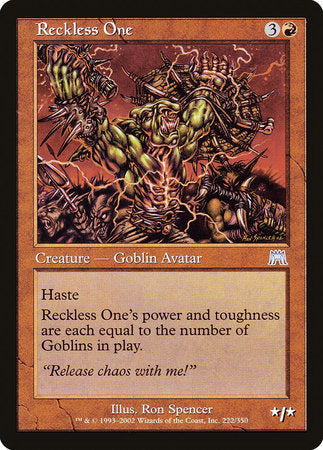 Reckless One [Onslaught] | Jomio and Rueliete's Cards and Comics