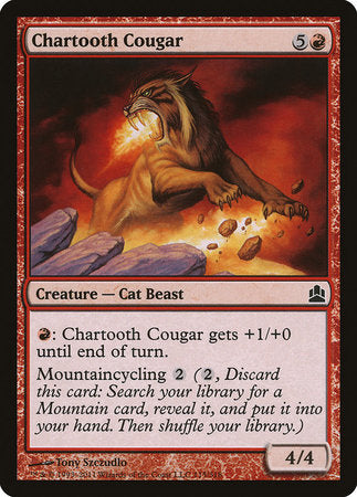 Chartooth Cougar [Commander 2011] | Jomio and Rueliete's Cards and Comics