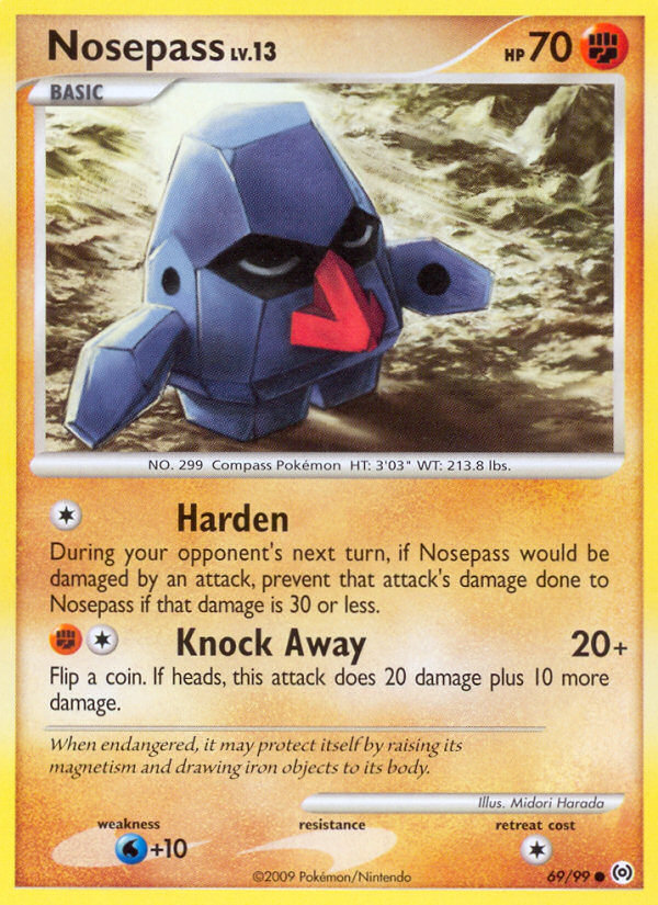 Nosepass (69/99) [Platinum: Arceus] | Jomio and Rueliete's Cards and Comics